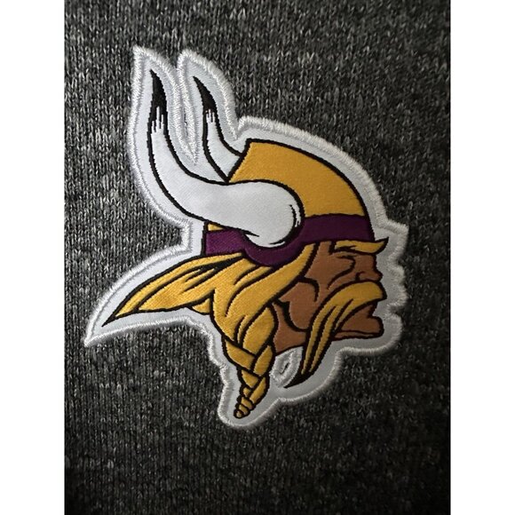 NFL Minnesota Vikings Team Apparel Fleece Jacket Full Zip Womens Size Small Gray - Picture 2 of 5
